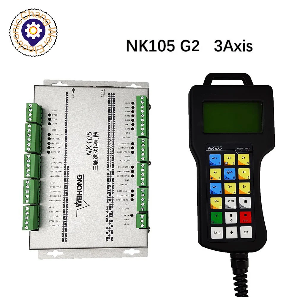 CNC Controller NK105 G2/G3 3 Axis Original Weihong DSP NC Studio Motion Control System For CNC Router ATC Machine
CNC Controller NK105 G2/G3 3 Axis Original Weihong DSP NC Studio Motion Control System For CNC Router ATC Machine