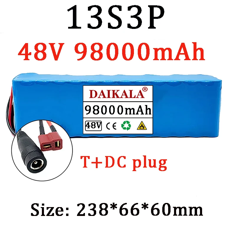 Литий-ионный аккумулятор Daikala 48V98Ah 1000W 13S3P 48V для электровелосипеда, скутера 54,6 V с зарядным устройством BMS + 54,6 V
Литий-ионный аккумулятор Daikala 48V98Ah 1000W 13S3P 48V для электровелосипеда, скутера 54,6 V с зарядным устройством BMS + 54,6 V