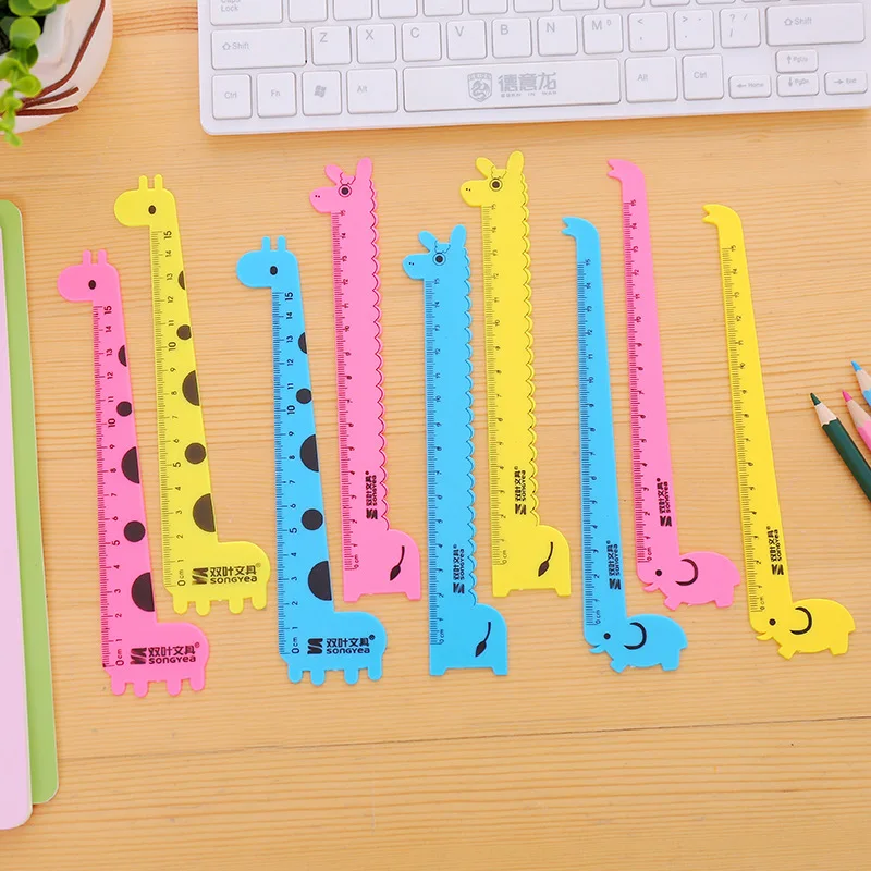 Cartoon Cute Giraffe Plastic Straight Ruler 15cm Kid Creative School Student Gift Office Stationery
Cartoon Cute Giraffe Plastic Straight Ruler 15cm Kid Creative School Student Gift Office Stationery