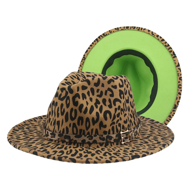 Fedora Hat Women Men Patchwork Leopard Hat Felted Fedoras Hats for Women Luxury Fashion Leopard Hats Sombreros De Mujer шляпа
Fedora Hat Women Men Patchwork Leopard Hat Felted Fedoras Hats for Women Luxury Fashion Leopard Hats Sombreros De Mujer шляпа