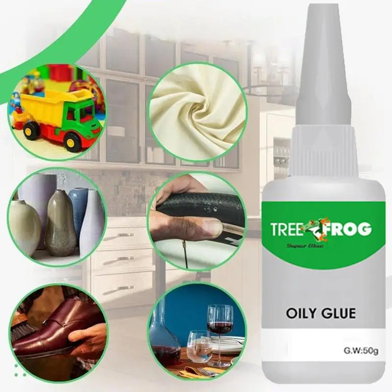 

50 Tree Frog Oily Glue Welding High-Strength Oily Glue Universal Super Glue Gel Strong Adhesion Repair Glue For Metal Shoes Wood