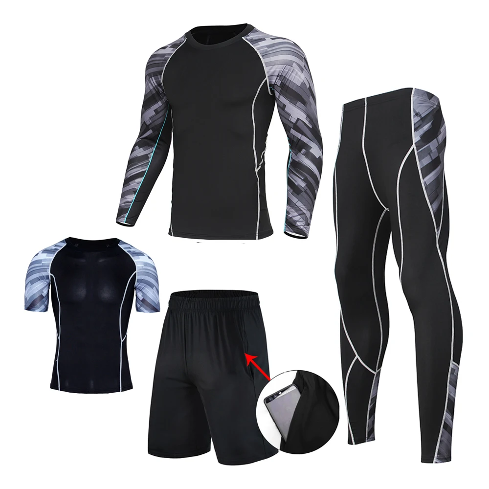 Fitness & Body Building Sports Clothing Men Sportswear Set Base Layers T Shirt Tracksuit Running Suit Long Sleeves Fitness Sets
Fitness & Body Building Sports Clothing Men Sportswear Set Base Layers T Shirt Tracksuit Running Suit Long Sleeves Fitness Sets