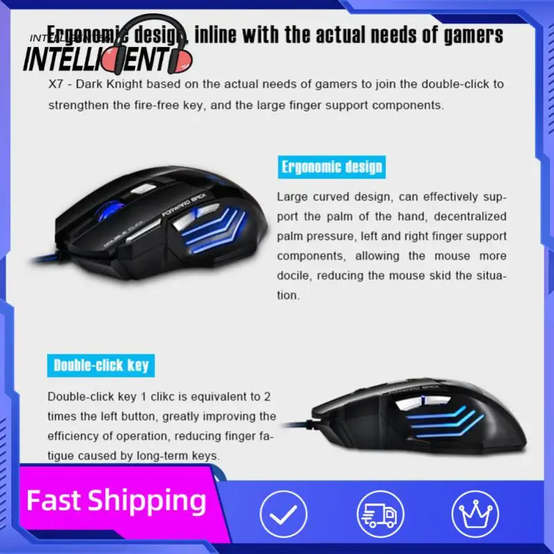For Desktop Laptop Computer Usb Mouse 7 Button Adjustable Wired Gaming Mouse With Rgb Backlight Led Light Night Glow Gaming
For Desktop Laptop Computer Usb Mouse 7 Button Adjustable Wired Gaming Mouse With Rgb Backlight Led Light Night Glow Gaming