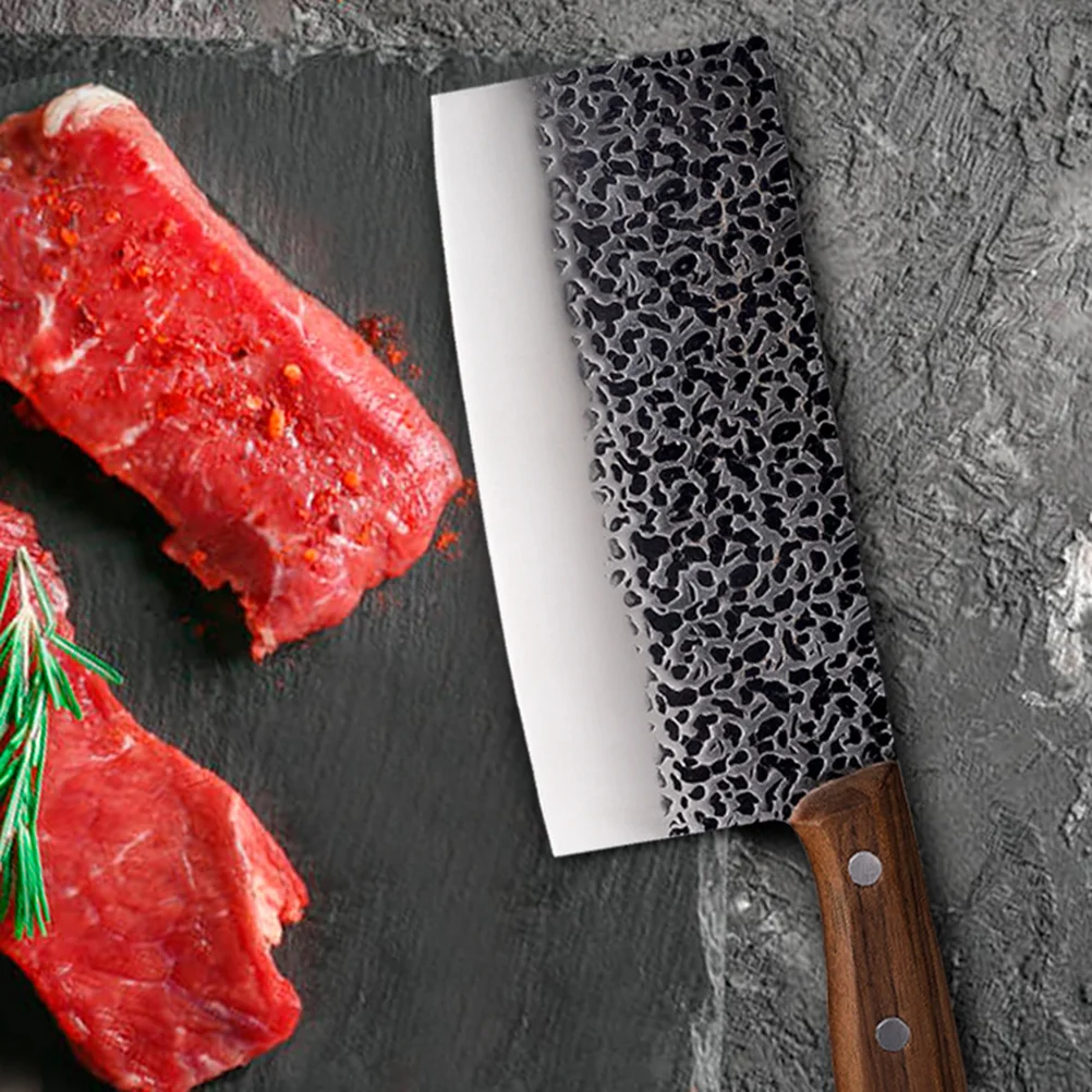 Home Hand-hammered Stainless Steel Chopper Multipurpose Ergonomic Handle Cleaver Sliced Meat Butcher Cutter Kitchen Tools
Home Hand-hammered Stainless Steel Chopper Multipurpose Ergonomic Handle Cleaver Sliced Meat Butcher Cutter Kitchen Tools