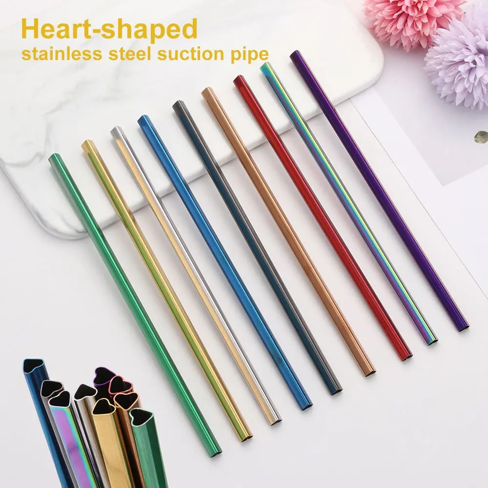 Travel Stainless Steel Heart-shaped Kitchen Accessories Bar Tool Drinking Straw Reusable Straw Metal Straws
Travel Stainless Steel Heart-shaped Kitchen Accessories Bar Tool Drinking Straw Reusable Straw Metal Straws
