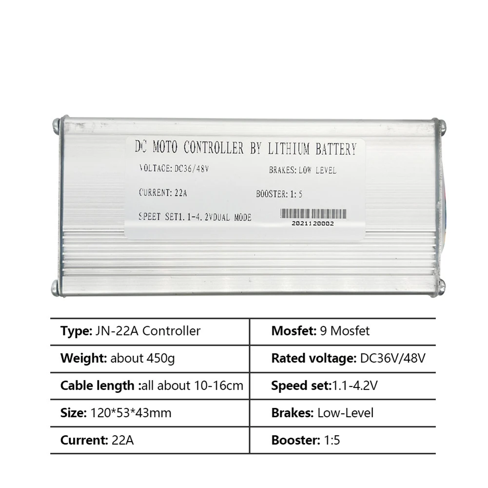 Durable Hot Sale Protable Useful Brand New Jn Controller 36v WIth Lights Plug 120*53*33 Mm 1:5 Booster 450g 500W
Durable Hot Sale Protable Useful Brand New Jn Controller 36v WIth Lights Plug 120*53*33 Mm 1:5 Booster 450g 500W