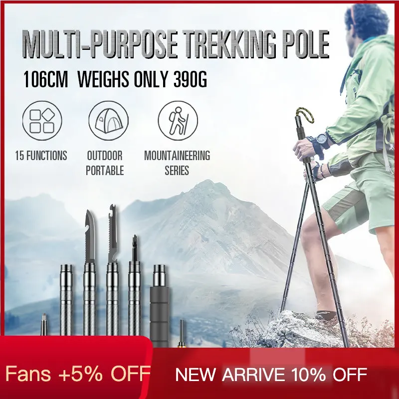 Hiking Stick Trekking Poles Self Defense Walking Cane Accessories Bolt Driver Self-defense Survival In The Wild Camping Fire
Hiking Stick Trekking Poles Self Defense Walking Cane Accessories Bolt Driver Self-defense Survival In The Wild Camping Fire