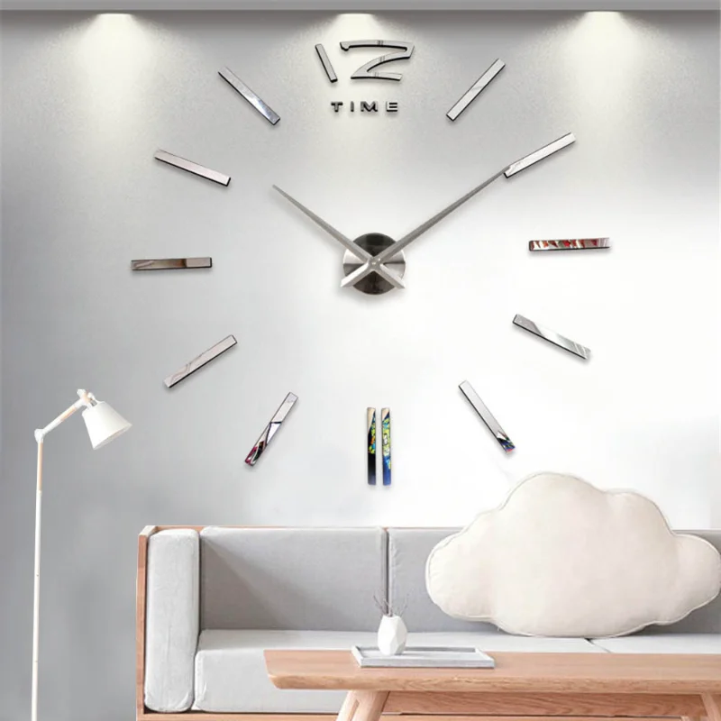 Modern Design Mini DIY Large Wall-Clock Sticker Mute Digital 3D Wall Big Clock Living Room Home Office Decor Christmas Gift 
Modern Design Mini DIY Large Wall-Clock Sticker Mute Digital 3D Wall Big Clock Living Room Home Office Decor Christmas Gift
