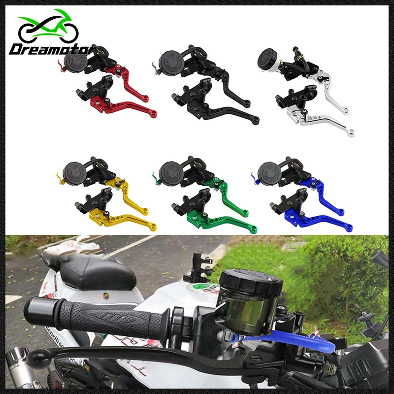 Universal Left/Right 7/8" 22mm Motorcycle Clutch Brake Master Cylinder Reservoir Levers Kit Fluid Reservoir Set FOR YAMAHA
Universal Left/Right 7/8" 22mm Motorcycle Clutch Brake Master Cylinder Reservoir Levers Kit Fluid Reservoir Set FOR YAMAHA