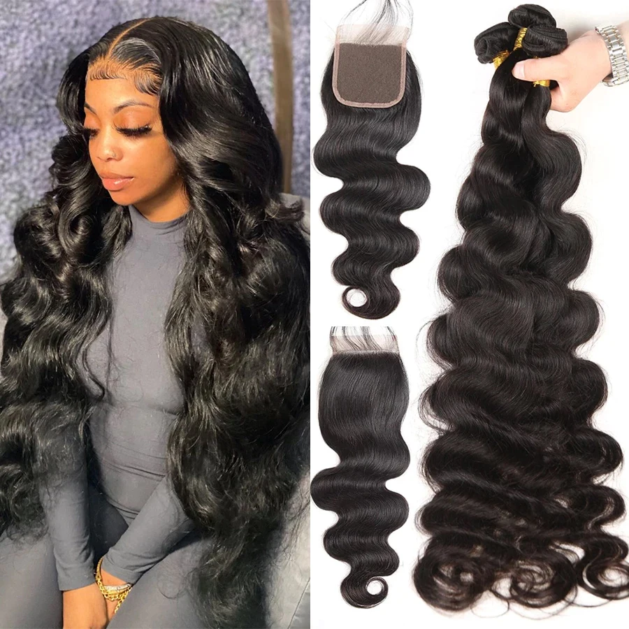 Loose Body Wave Brazilian Hair Weave Bundles With Closure REMY 28 30 Inch Human Hair Bundle With Lace Frontal Weave And Closure
Loose Body Wave Brazilian Hair Weave Bundles With Closure REMY 28 30 Inch Human Hair Bundle With Lace Frontal Weave And Closure