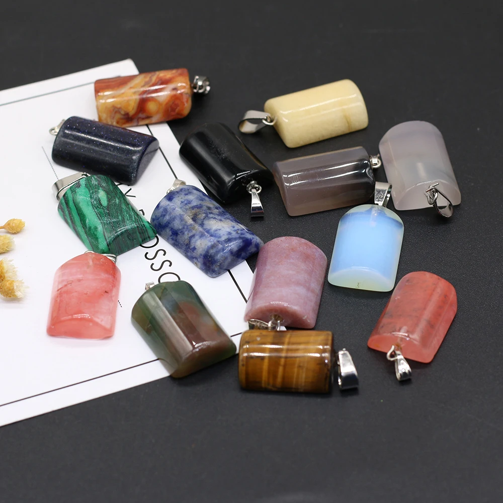 6pcs Natural Faceted Cylindrical Sodalite Yellow Jades Stone Pendant DIY for Necklace Earring or Jewelry Making Size 15x28mm
6pcs Natural Faceted Cylindrical Sodalite Yellow Jades Stone Pendant DIY for Necklace Earring or Jewelry Making Size 15x28mm