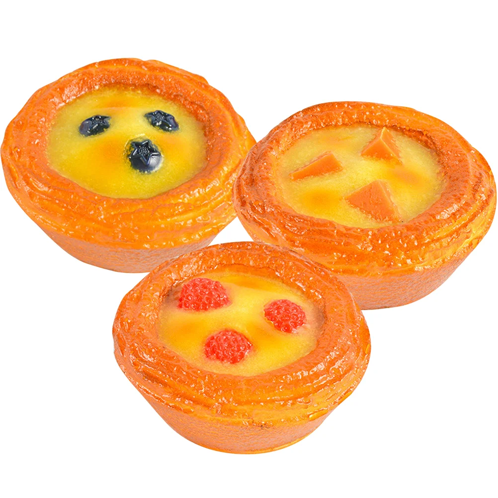 3pcs Artificial Lifelike Play Set Simulation Model Fake Egg Tart Ornament Artificial Egg Tart Fake Tart Model for Kids Shop
3pcs Artificial Lifelike Play Set Simulation Model Fake Egg Tart Ornament Artificial Egg Tart Fake Tart Model for Kids Shop