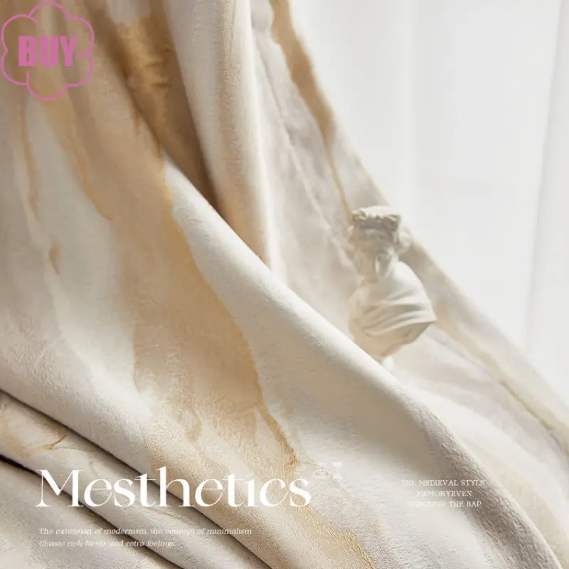 Modern Curtains for Living dining Room Bedroom Light Luxury Beige Gold Silk High-precision Jacquard Curtains High-end Sense
Modern Curtains for Living dining Room Bedroom Light Luxury Beige Gold Silk High-precision Jacquard Curtains High-end Sense