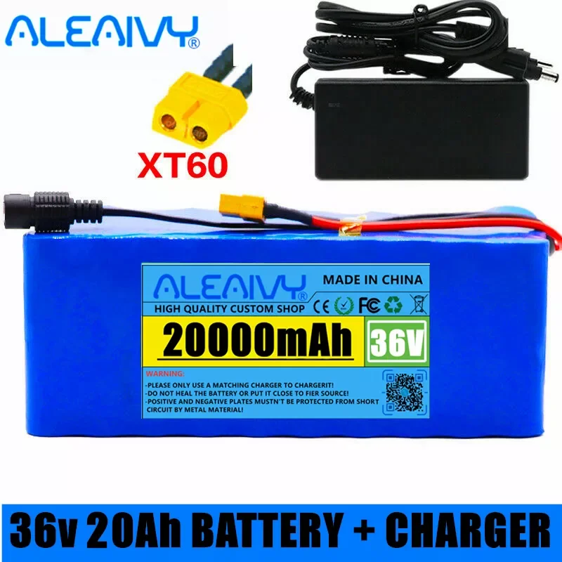 36V 20AH Electric Bicycle Battery Built-in 20A BMS Lithium Battery Pack 36 Volt 2A Charging e-bike Battery 42V Charger+XT60
36V 20AH Electric Bicycle Battery Built-in 20A BMS Lithium Battery Pack 36 Volt 2A Charging e-bike Battery 42V Charger+XT60