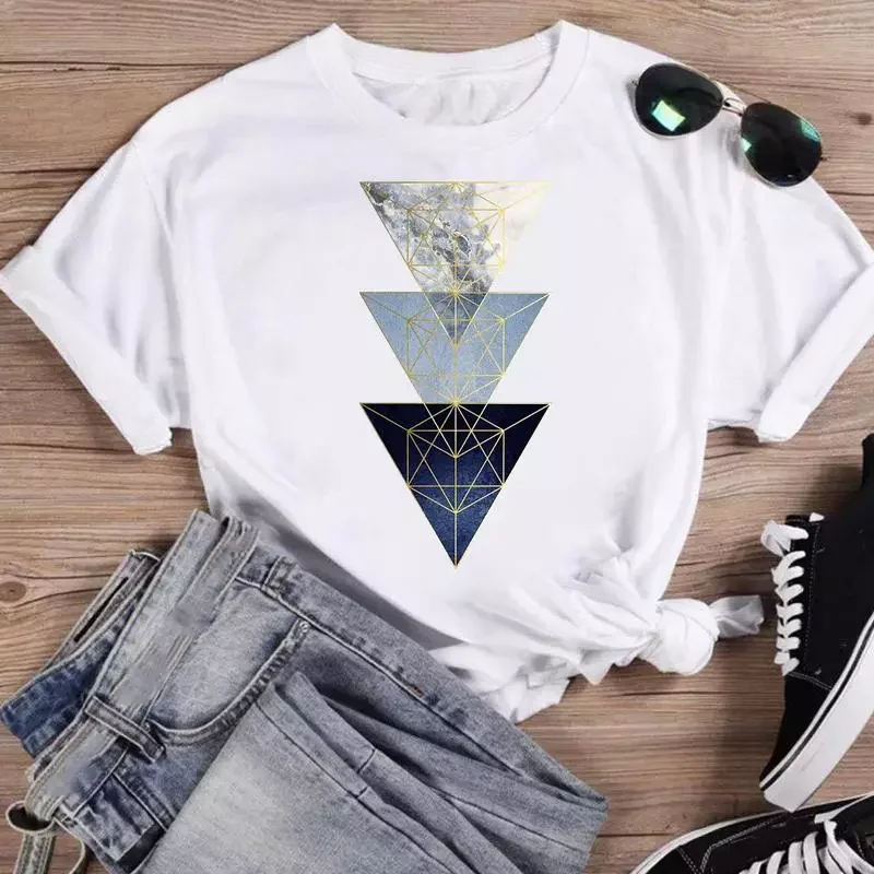 Geometric Lovely Trend Fashion Cartoon Short Sleeve Summer O-neck Shirt Print T-shirts Female Graphic T Top Tee T-Shirt
Geometric Lovely Trend Fashion Cartoon Short Sleeve Summer O-neck Shirt Print T-shirts Female Graphic T Top Tee T-Shirt