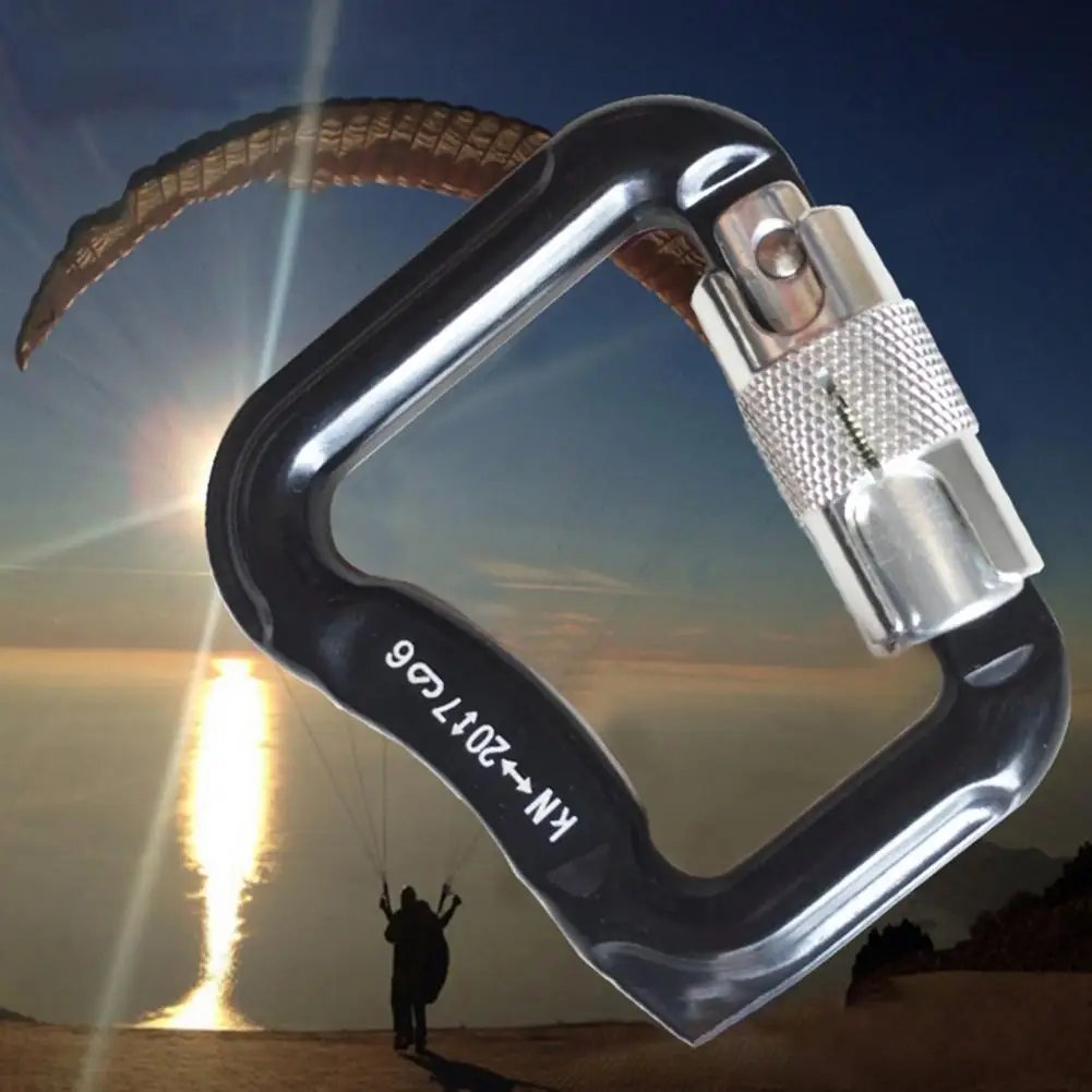 Dropshipping!! Climbing Carabiner Anti-oxidation Wear Resistant Accessory Paraglider Locking Clips Carabiners for Rappelling
Dropshipping!! Climbing Carabiner Anti-oxidation Wear Resistant Accessory Paraglider Locking Clips Carabiners for Rappelling