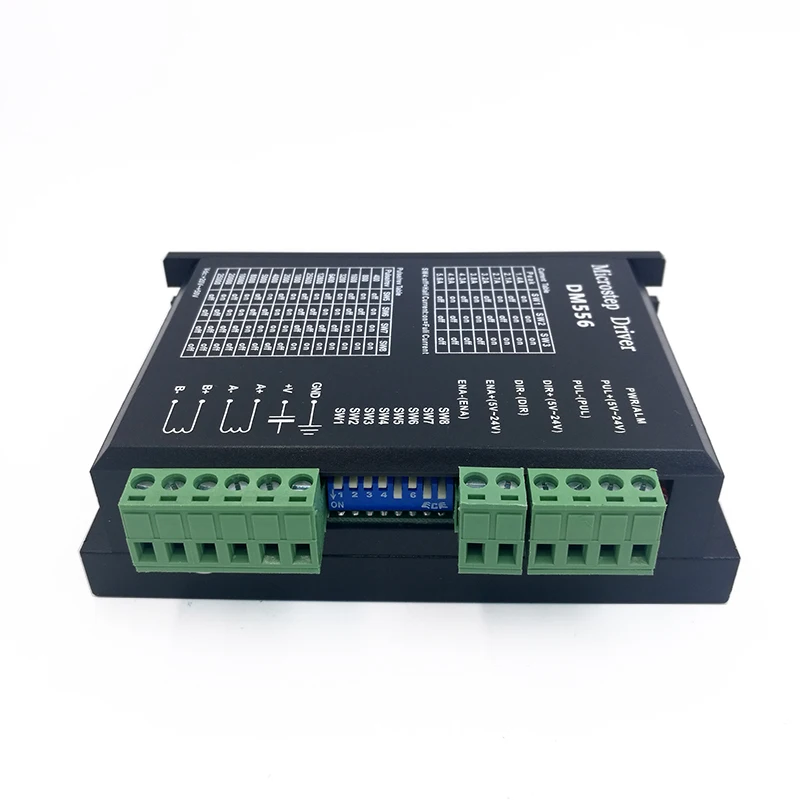 DM556 Digital Stepper motor driver 2 phase 5.6A for 57 86 stepper motor NEMA23 NEMA34 Stepper Motor Controller
DM556 Digital Stepper motor driver 2 phase 5.6A for 57 86 stepper motor NEMA23 NEMA34 Stepper Motor Controller