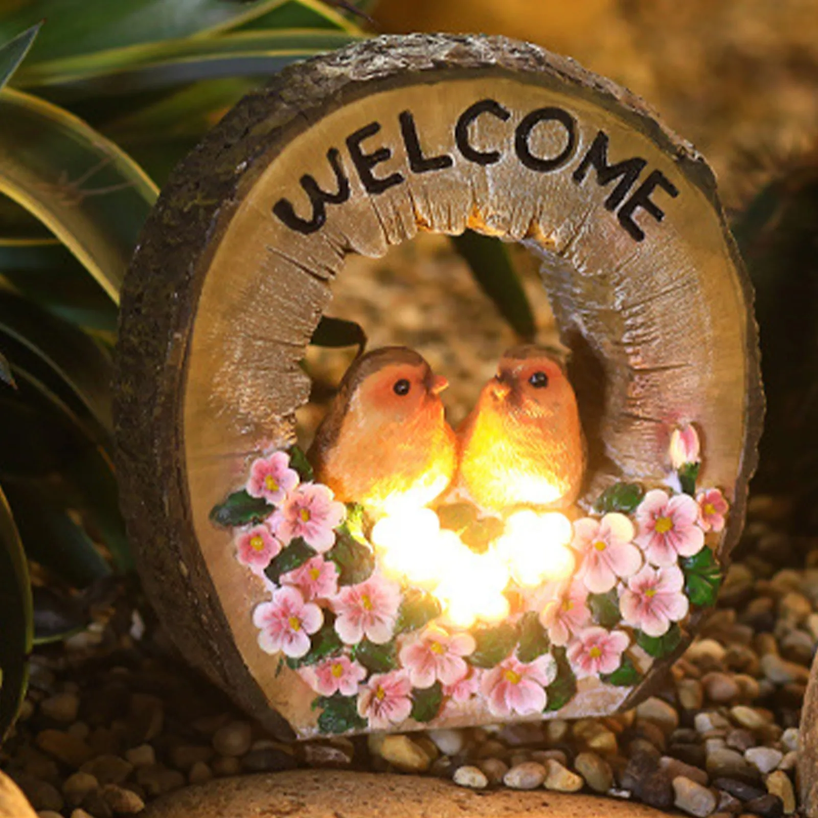 Handicraft Garden Resin Ornaments Home Outdoor Led Courtyard Landscape Outdoor Solar Decoration Lamp Desktop Ornament 
Handicraft Garden Resin Ornaments Home Outdoor Led Courtyard Landscape Outdoor Solar Decoration Lamp Desktop Ornament