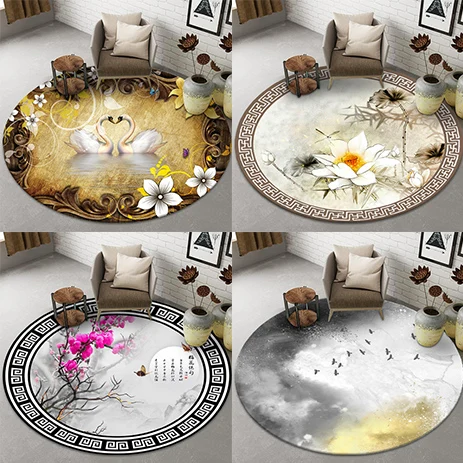 Home Decor Floor Pad Bedroom living room Chinese Feng ink painting Plum Blossom non-slip round rug Study children's area rug
Home Decor Floor Pad Bedroom living room Chinese Feng ink painting Plum Blossom non-slip round rug Study children's area rug