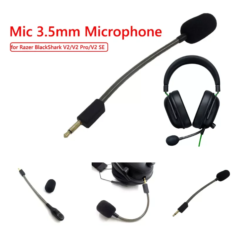 Microphone Headset Mic Replacement Game Headset Mic Noise-Canceling Microphone for Razer BlackShark V2
Microphone Headset Mic Replacement Game Headset Mic Noise-Canceling Microphone for Razer BlackShark V2