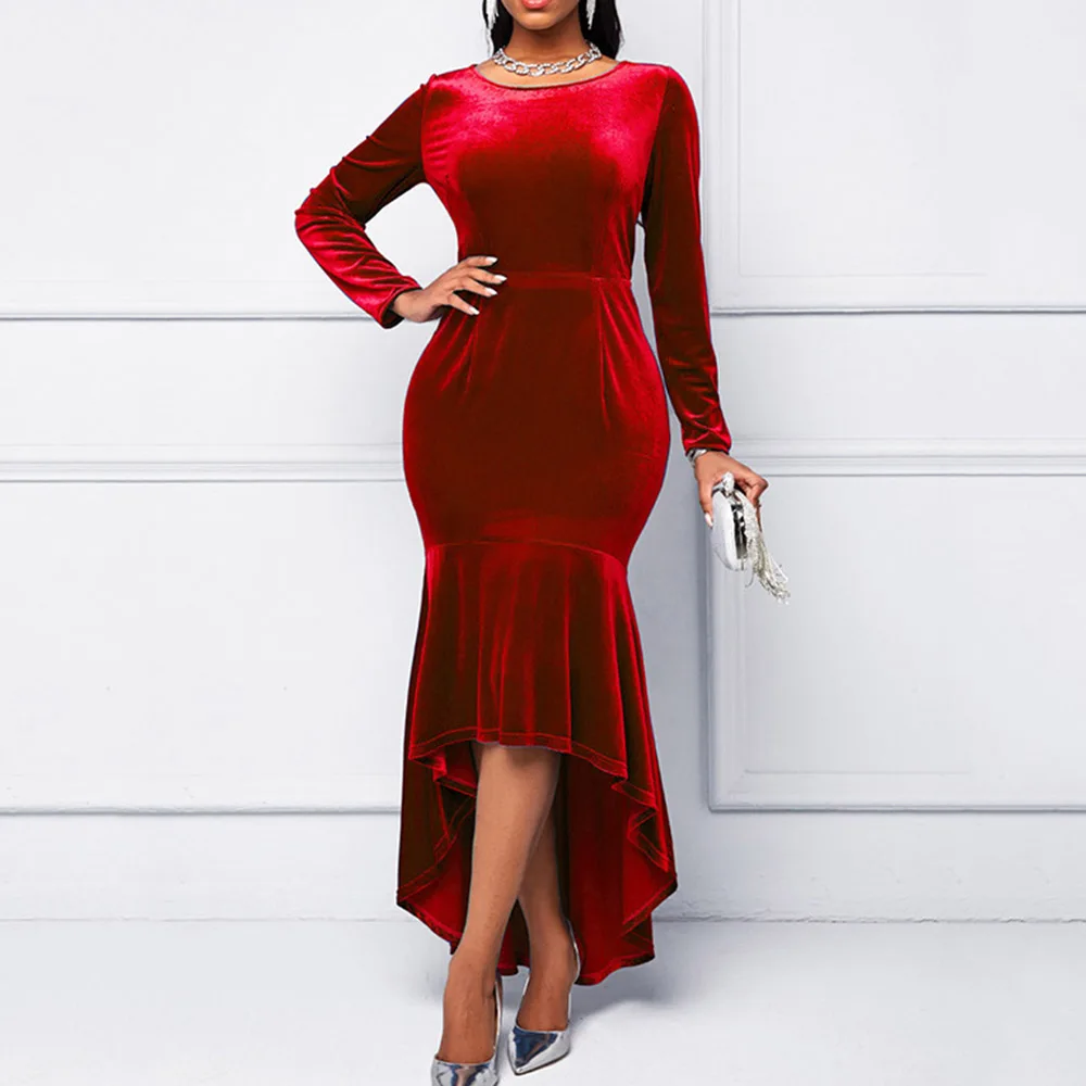 Women Casual Fashion Dress Long Sleeve Pullover Irregular Pullover Patchwork Round Neck Loose Solid Color Mid-waist Lady Dress
Women Casual Fashion Dress Long Sleeve Pullover Irregular Pullover Patchwork Round Neck Loose Solid Color Mid-waist Lady Dress
