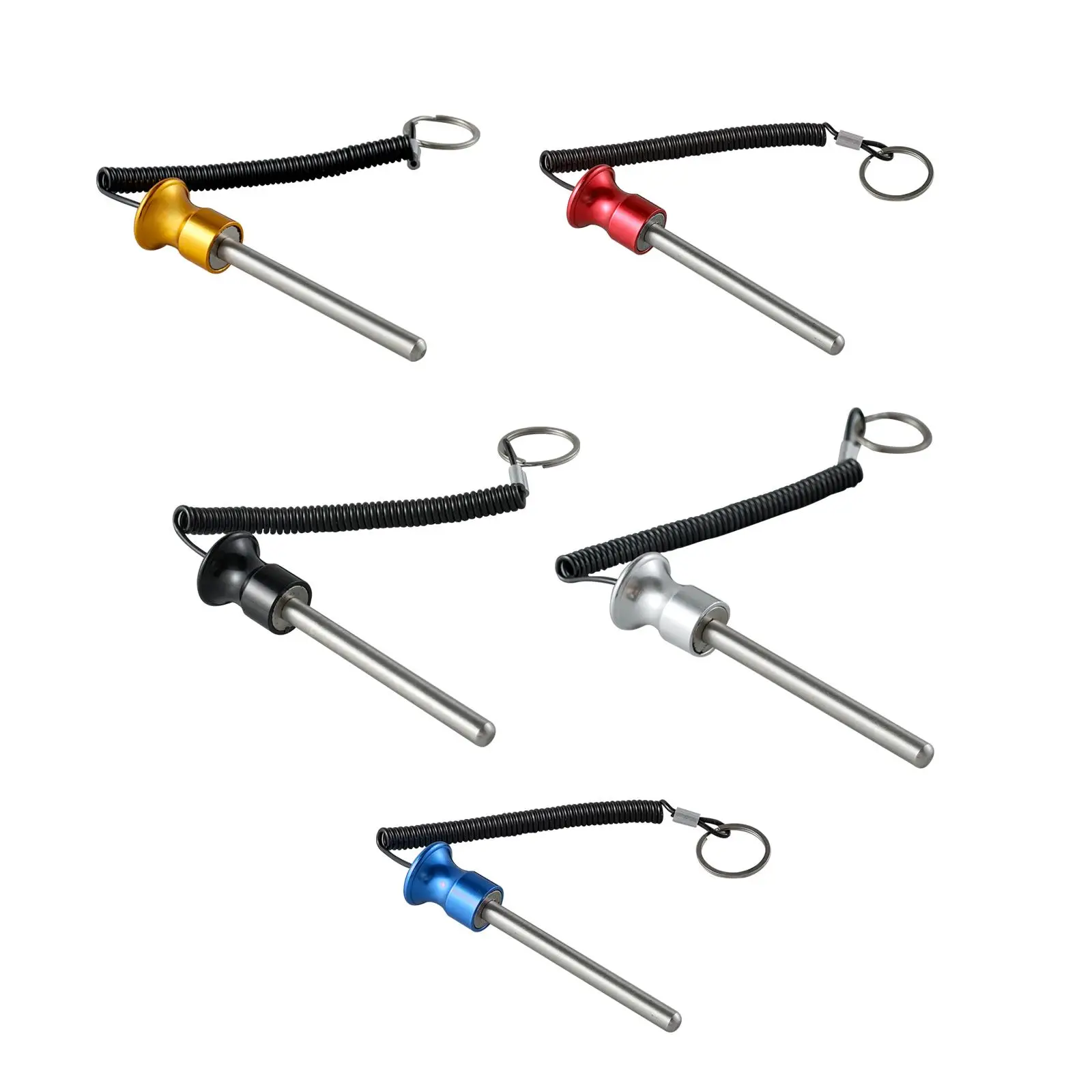 

Portable Weight Stack Pin Selector Lock Pin Fitness Equipment Weight Loading Pin Aluminum Alloy Locking Cable Replacement Part