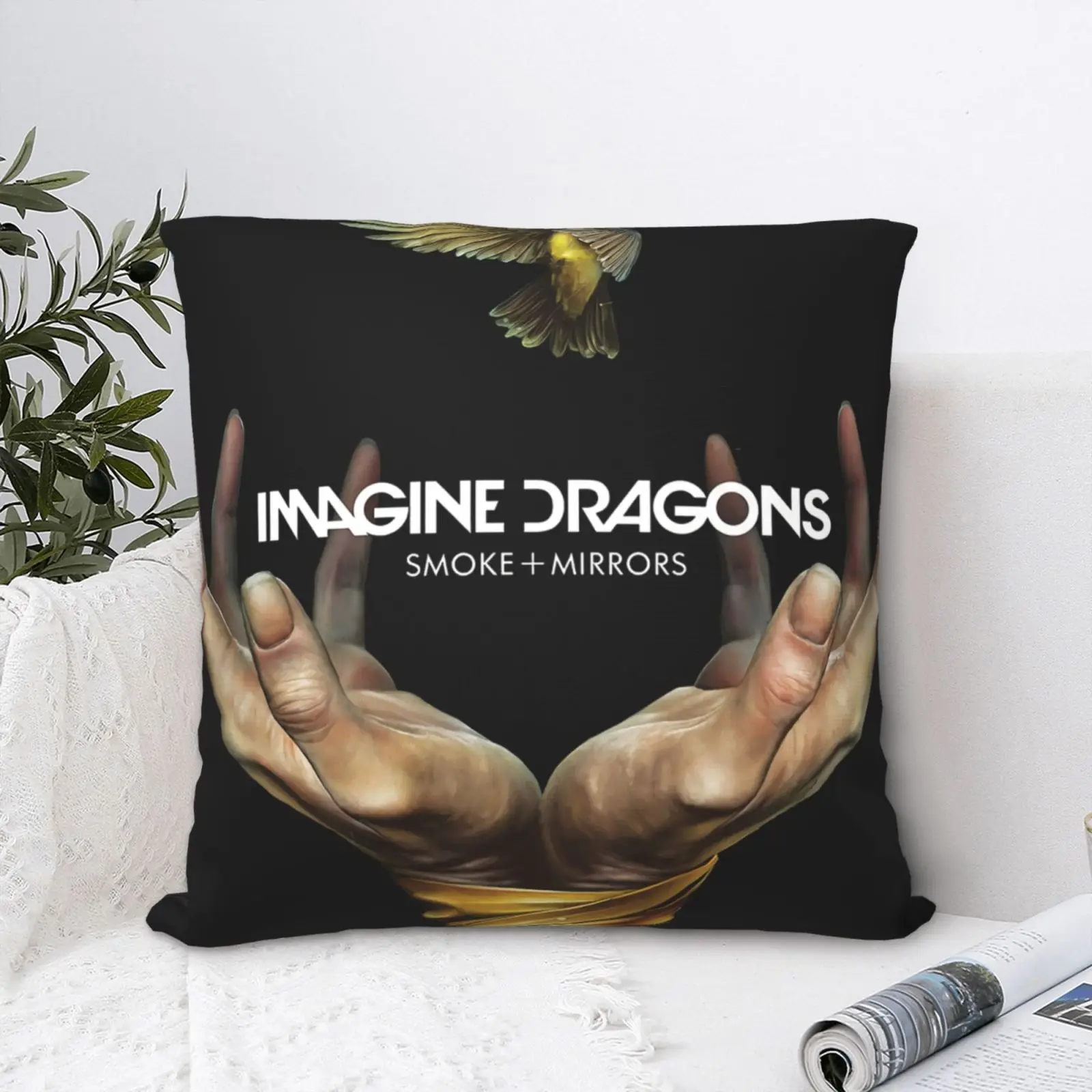 

Ren's Imagine Dragons Smoke Mirrors Pillow Case Anime Pillow Pillow Case Decorative For Sofa Back Cushion Of Sofa Vintage Sofa