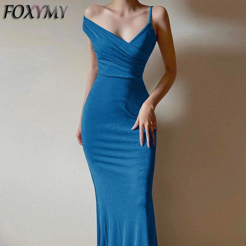 Women Summer Elegant Ruched Party Dress 2022 New Female Fashion Casual Sleeveless Off Shoulder Solid V Neck Midi Dress
Women Summer Elegant Ruched Party Dress 2022 New Female Fashion Casual Sleeveless Off Shoulder Solid V Neck Midi Dress