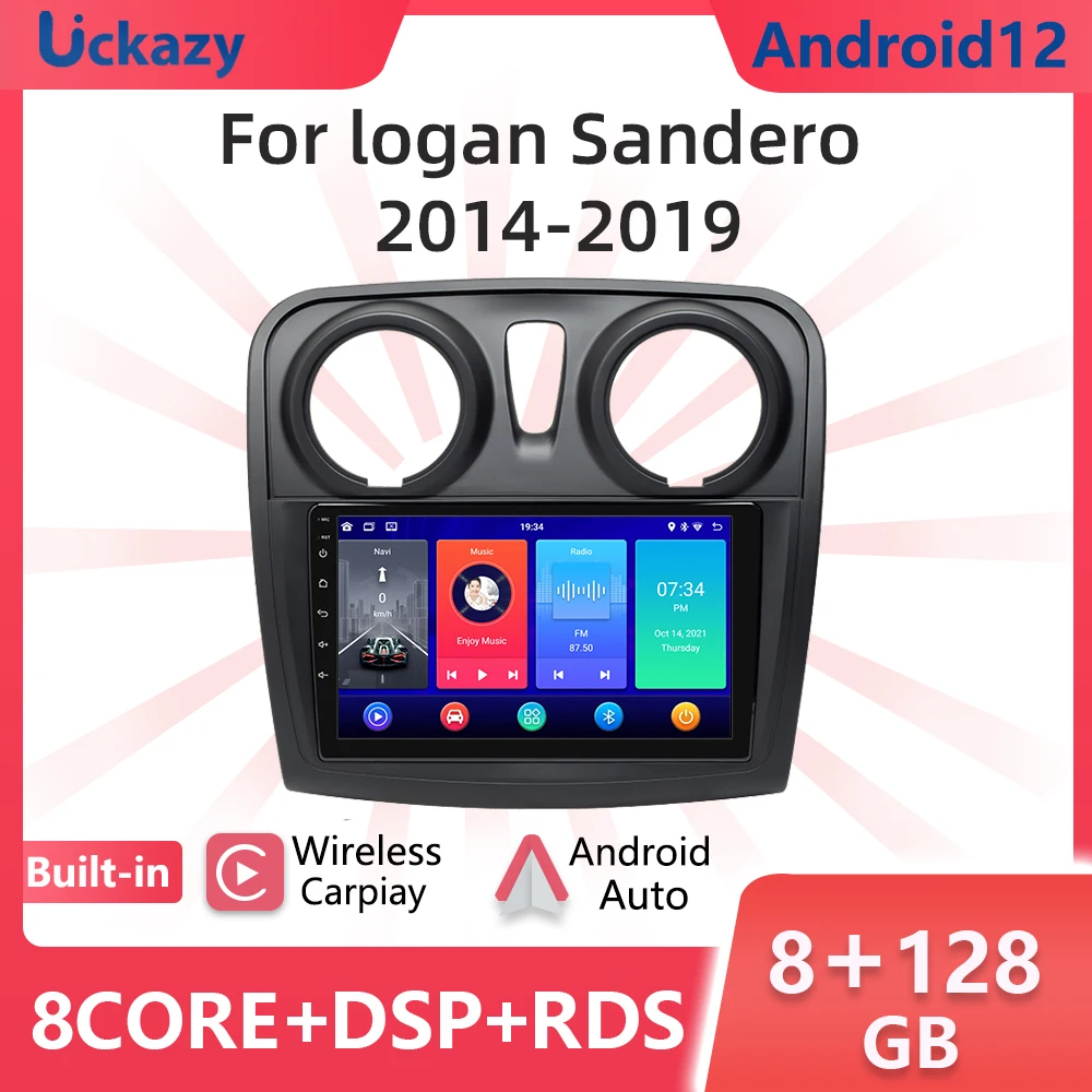 Автомобильный мультимедийный плеер на Android 12 для Renault Logan 2, радиоприемник Sandero 2014-2019, GPS-навигация, аудио, Wi-Fi, 4G, DSP, беспроводной Carplay
Автомобильный мультимедийный плеер на Android 12 для Renault Logan 2, радиоприемник Sandero 2014-2019, GPS-навигация, аудио, Wi-Fi, 4G, DSP, беспроводной Carplay
