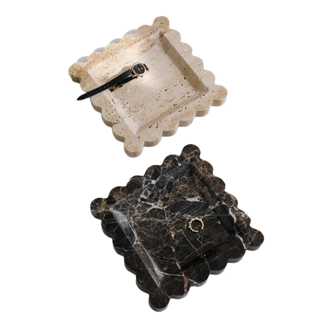 20x20x2CM Yellow Travertine Fruit Scallop Tray Luxury Natural Marble Stone Storage Aromatherapy Candle Cachall Tray Ornaments
20x20x2CM Yellow Travertine Fruit Scallop Tray Luxury Natural Marble Stone Storage Aromatherapy Candle Cachall Tray Ornaments