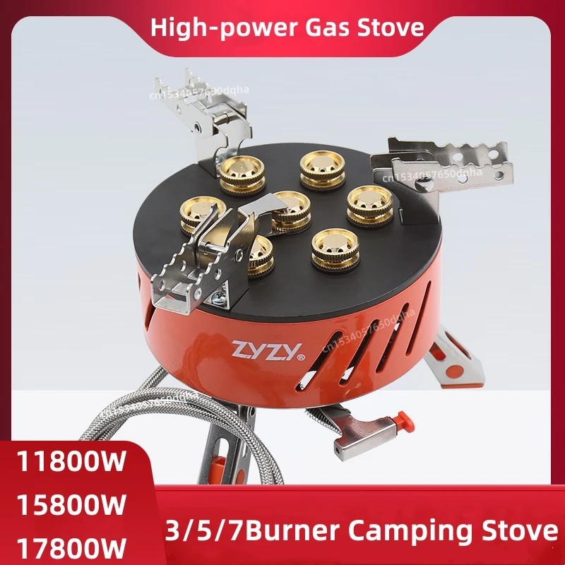 New High-quality Camping Stove 3/5/7 Burner 11800W/15800W/17800W Super Firepower Outdoor Gas Stove Camp Picnic Furnace Supplies
New High-quality Camping Stove 3/5/7 Burner 11800W/15800W/17800W Super Firepower Outdoor Gas Stove Camp Picnic Furnace Supplies