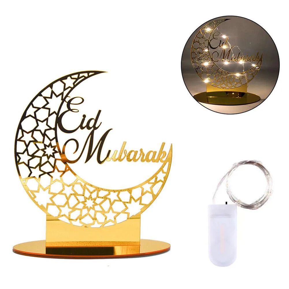 Eid Mubarak Decor Ramadan Acrylic Eid Mubarak DecorMosque Muslim Table Decor LED Festival Event Party Home Decor
Eid Mubarak Decor Ramadan Acrylic Eid Mubarak DecorMosque Muslim Table Decor LED Festival Event Party Home Decor