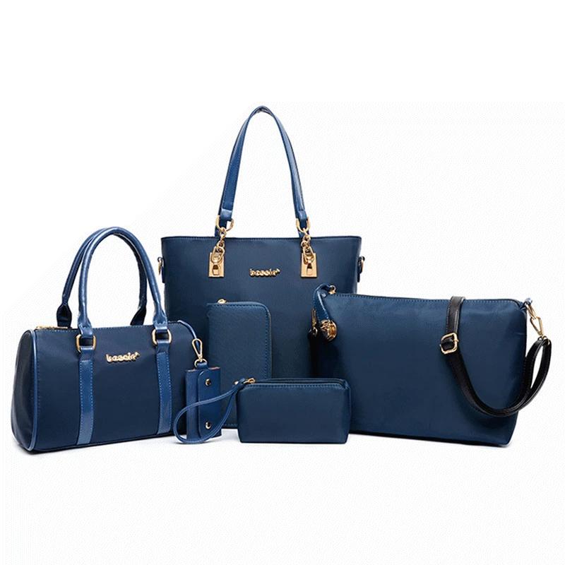 6PCS/SET Women Nylon Handbags Shoulder Crossbody Bag Purse Wallet Women Envelope Messenger Bags Female Composite Bag Fashion
6PCS/SET Women Nylon Handbags Shoulder Crossbody Bag Purse Wallet Women Envelope Messenger Bags Female Composite Bag Fashion