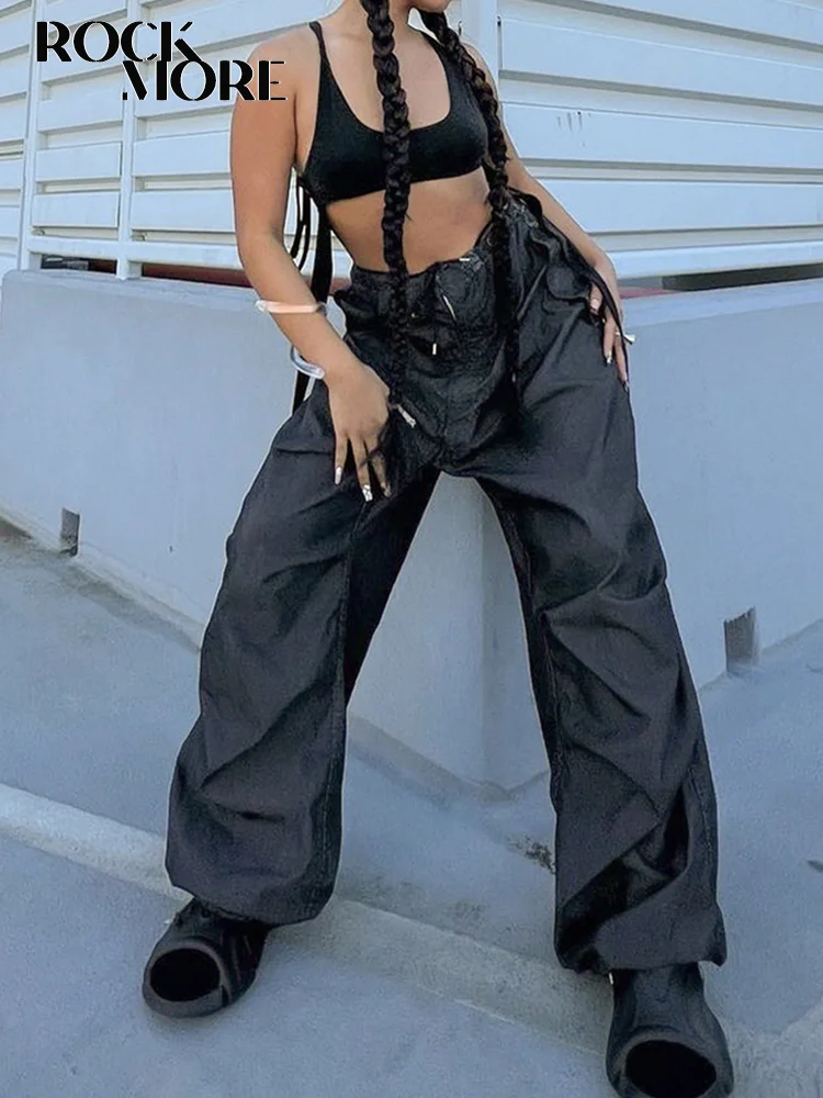 Rockmore Streetwear Wide Leg Pants y2k Casual Cargo Trousers Punk Hip Hop High Waist Baggy Drawstring Sweatpants Joggers Korean
Rockmore Streetwear Wide Leg Pants y2k Casual Cargo Trousers Punk Hip Hop High Waist Baggy Drawstring Sweatpants Joggers Korean