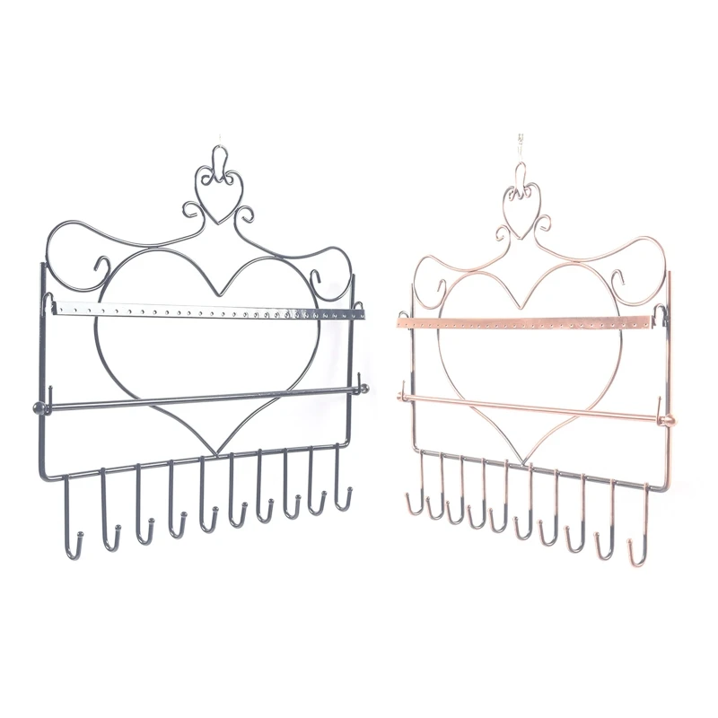 28TF Iron Heart Shaped Frame Jewelry Stand Dressing Table Organiser Earring Holder
28TF Iron Heart Shaped Frame Jewelry Stand Dressing Table Organiser Earring Holder
