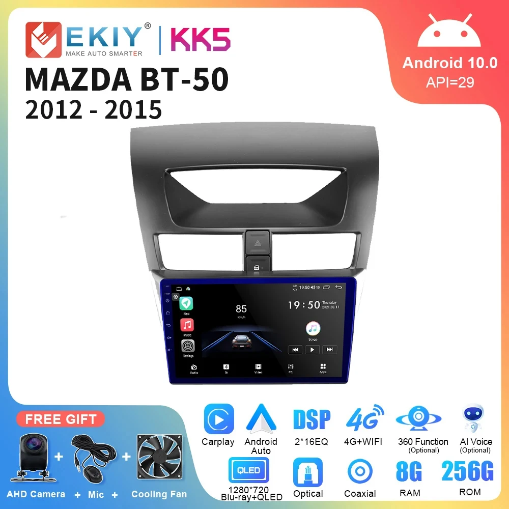 EKIY KK5 2 Din Android Автомобильное радио Стерео Carplay для MAZDA BT-50 2012-2015 DSP Мультимедийный