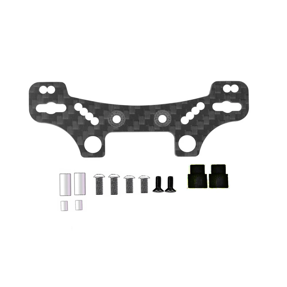 

1/10 Carbon Front/Rear Shock Damper Stay for Tamiya TT-02/TT-02D/TT-02R RC Upgrades Accessories 54947