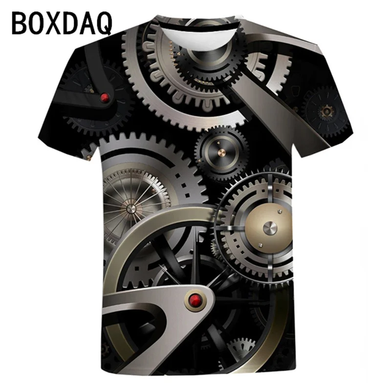 3D Mechanical Watch Movement Pattern T-shirt Men Short Sleeve O-Neck Casual Tops 6XL Oversized Unisex Harajuku Streetwear
3D Mechanical Watch Movement Pattern T-shirt Men Short Sleeve O-Neck Casual Tops 6XL Oversized Unisex Harajuku Streetwear