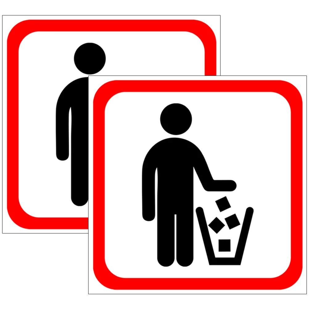 2 Pcs Labeling Decoration Wall Decal Garbage Can Label Wall Sticker Garbage Bin Stickers Garbage Bin Sign
2 Pcs Labeling Decoration Wall Decal Garbage Can Label Wall Sticker Garbage Bin Stickers Garbage Bin Sign