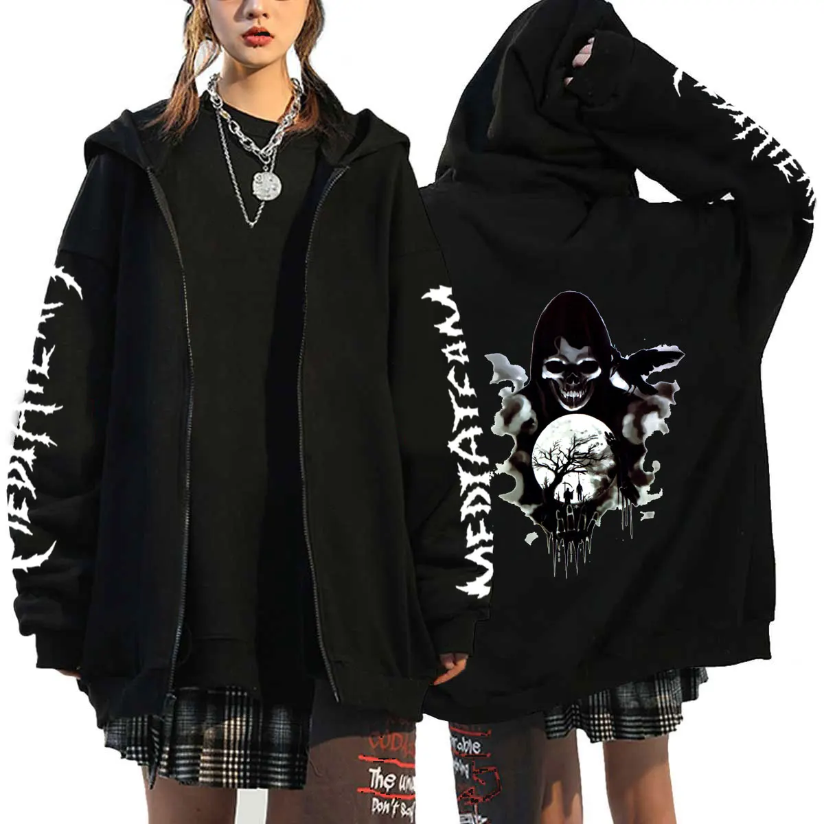 Y2K skull rhinestone hoodie new autumn and winter men's and women's fashion trend pullover sports sweater grunge harajuku
Y2K skull rhinestone hoodie new autumn and winter men's and women's fashion trend pullover sports sweater grunge harajuku