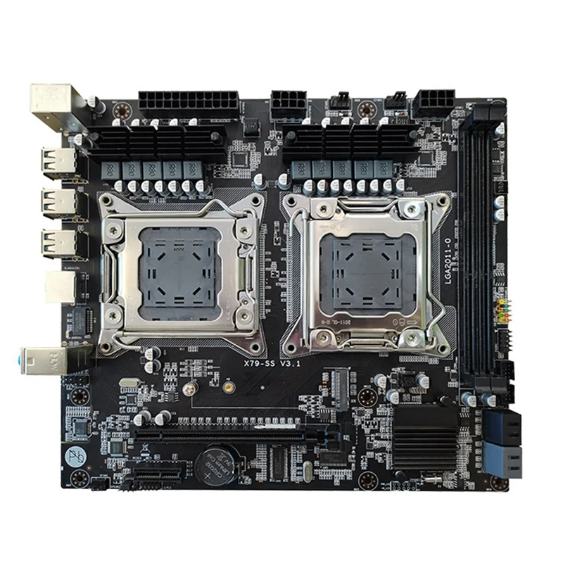 X79-SS Dual-Channel Computer Motherboard Dual CPU LGA 2011 Pin Supports DDR3 Memory E5-2680 V2 DDR3 M.2 ATX
X79-SS Dual-Channel Computer Motherboard Dual CPU LGA 2011 Pin Supports DDR3 Memory E5-2680 V2 DDR3 M.2 ATX