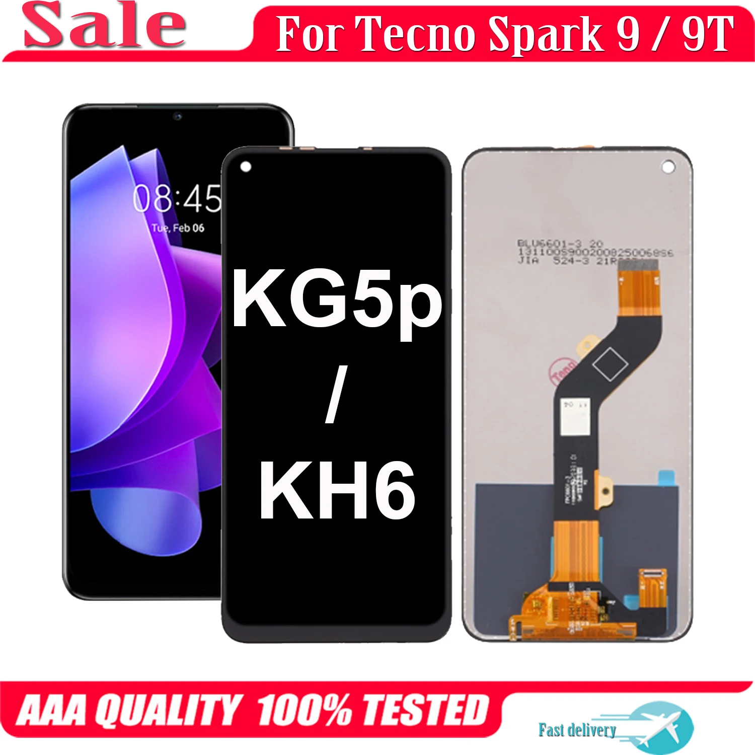6.6'' Original For Tecno Spark 9 9T KG5p KH6 LCD Display Touch Screen Digitizer Assembly For Tecno Spark9 Spark9T LCD
6.6'' Original For Tecno Spark 9 9T KG5p KH6 LCD Display Touch Screen Digitizer Assembly For Tecno Spark9 Spark9T LCD