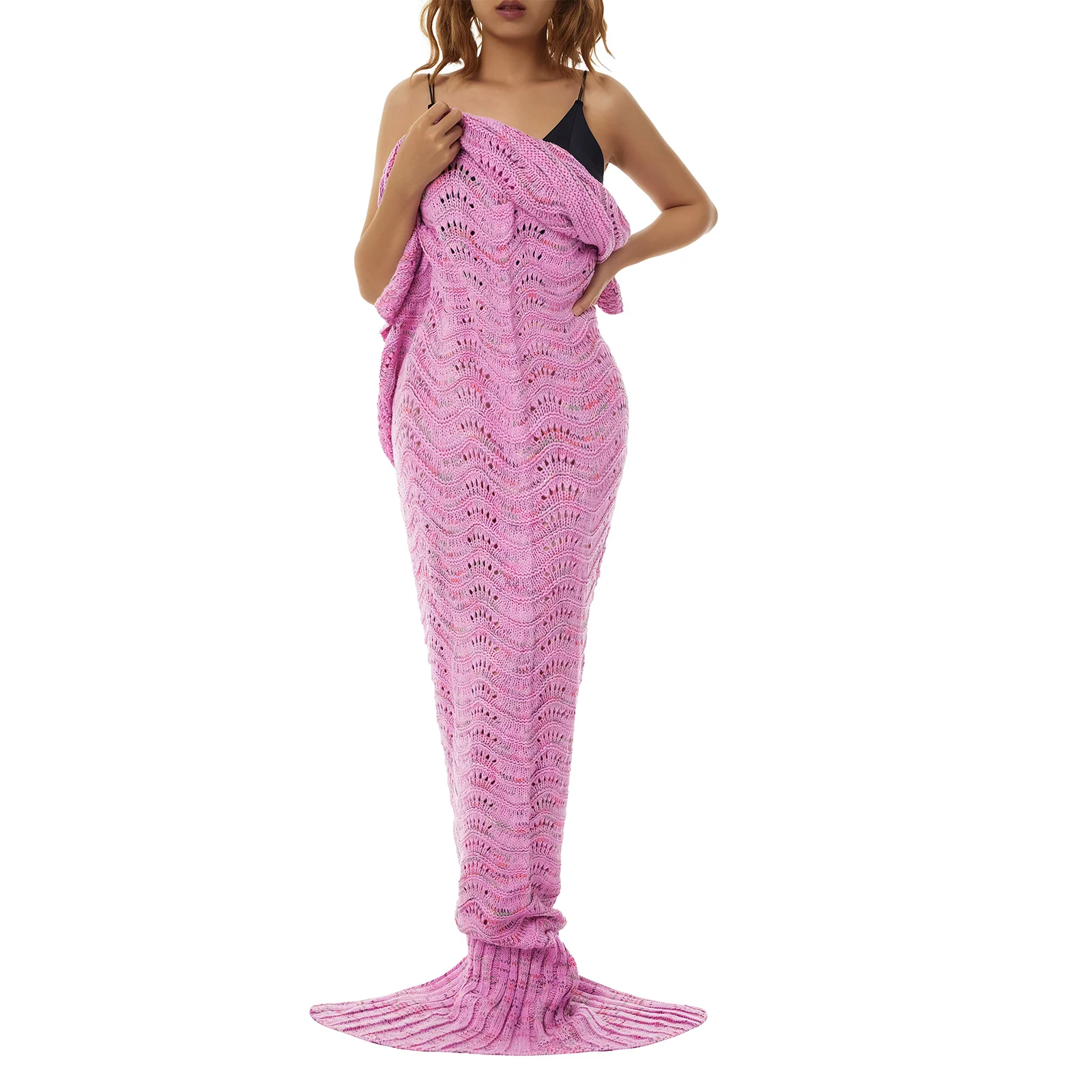 Mermaid Tail Blanket Knitting Throw Wave Autumn Winter Warm Fishtail Sofa Blanket Soft Cashmere Felt Girls Nap for Beds
Mermaid Tail Blanket Knitting Throw Wave Autumn Winter Warm Fishtail Sofa Blanket Soft Cashmere Felt Girls Nap for Beds