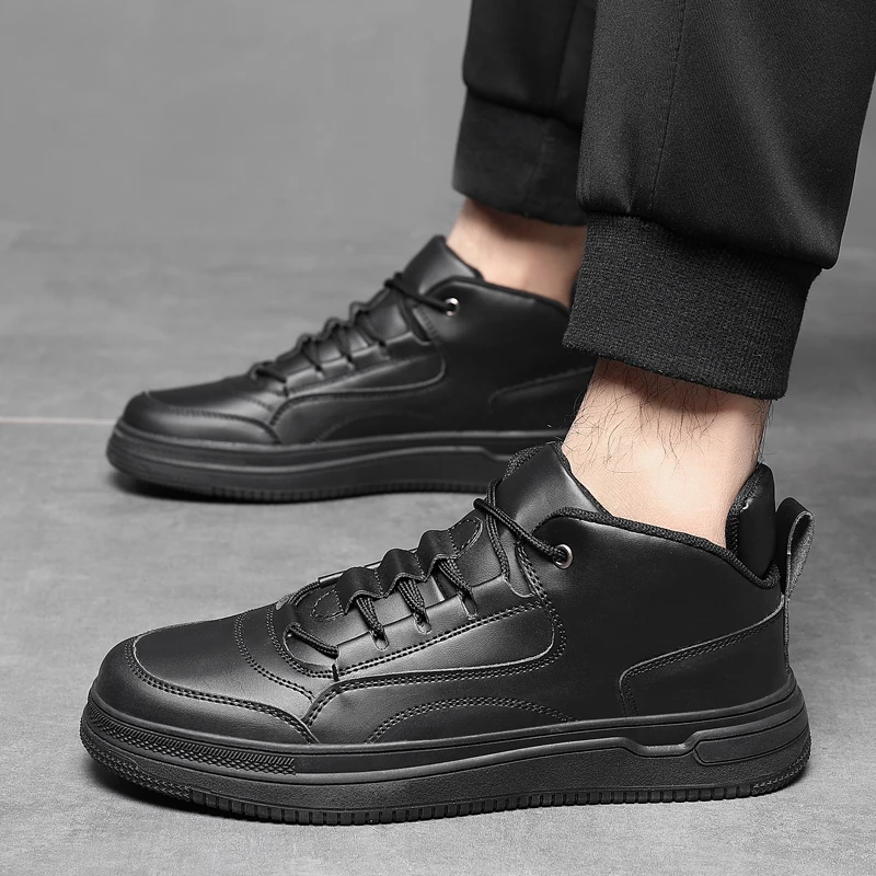 New Trend Casual Shoes Boys Black White Mens Designer Sneakers Comfortable Men Pu Leather Footwear Fashion Walking Shoes Mens
New Trend Casual Shoes Boys Black White Mens Designer Sneakers Comfortable Men Pu Leather Footwear Fashion Walking Shoes Mens