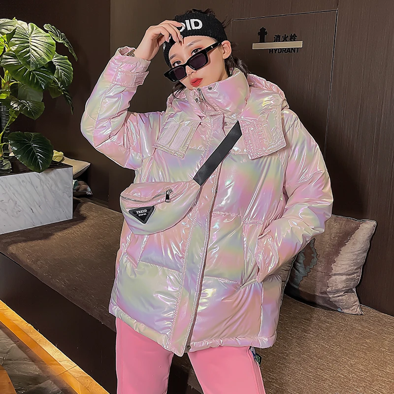 Shiny Laser Colorful Down Padded Jacket For Women's 2022 Winter Warm Down Parkas Coat Female Korean Fashion Down Cotton Outwear
Shiny Laser Colorful Down Padded Jacket For Women's 2022 Winter Warm Down Parkas Coat Female Korean Fashion Down Cotton Outwear