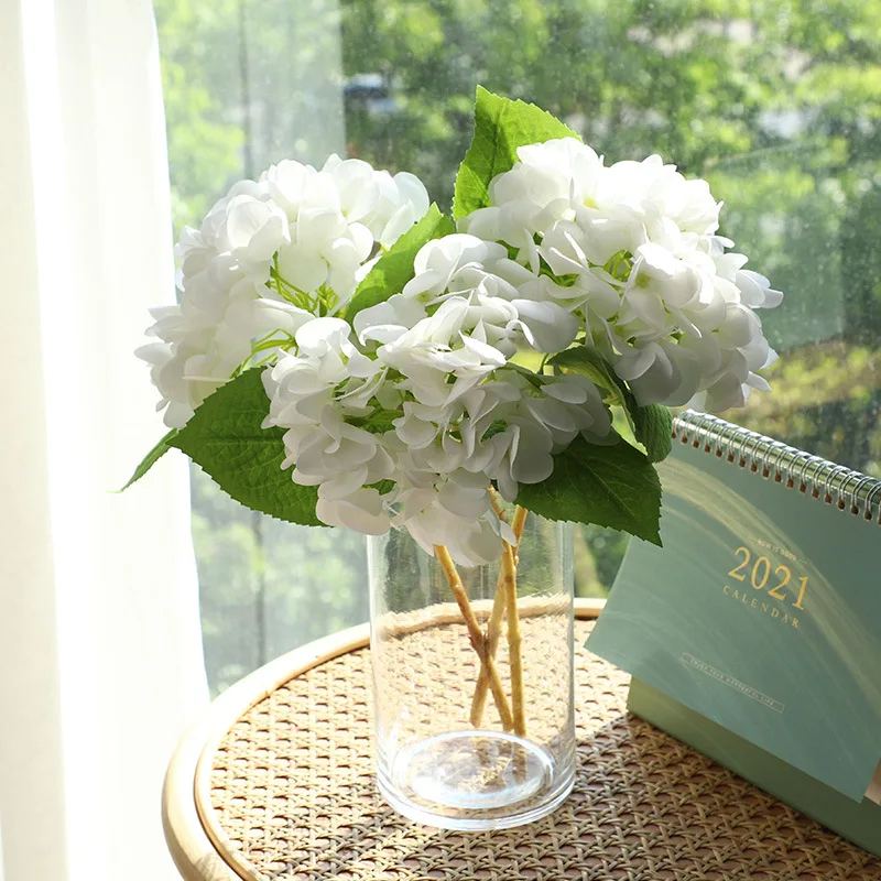 

High-end Ins Style Moisturizing Hydrangea Simulation Bouquet, Wedding, Home, Living Room Decoration, Artificial Flower Ornaments
