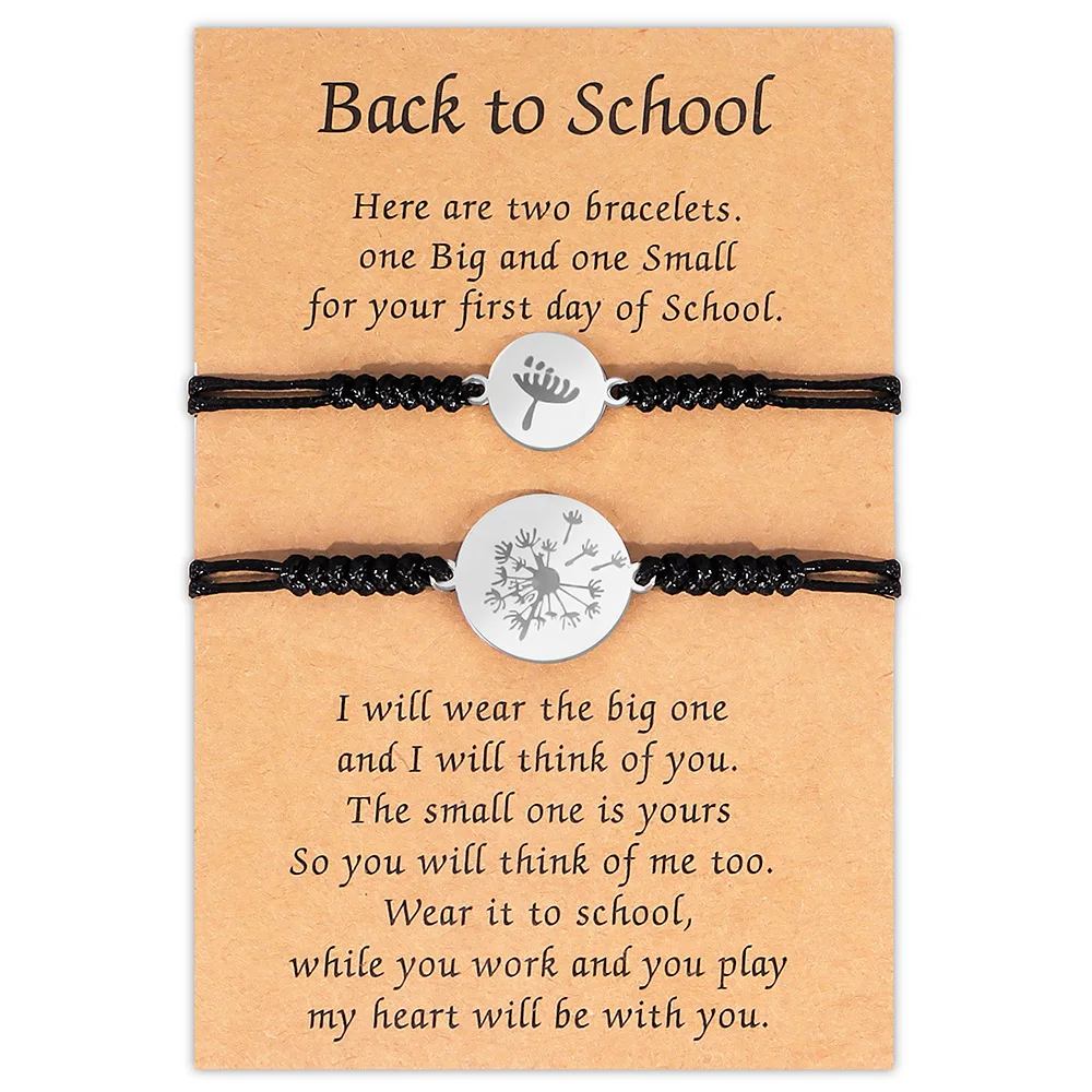 Charms Dandelion Braided Rope Couple Bracelet for Women Men Stainless Steel Mother Daughter Bracelet School Lover Jewelry Gifts
Charms Dandelion Braided Rope Couple Bracelet for Women Men Stainless Steel Mother Daughter Bracelet School Lover Jewelry Gifts
