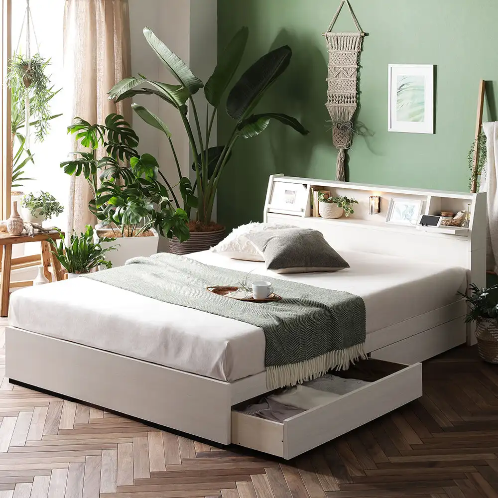 Customized Modern Bedrooms Sets Wood Storage Beds MDF Tatami Double Bed Frame With Storage and Headboard
Customized Modern Bedrooms Sets Wood Storage Beds MDF Tatami Double Bed Frame With Storage and Headboard