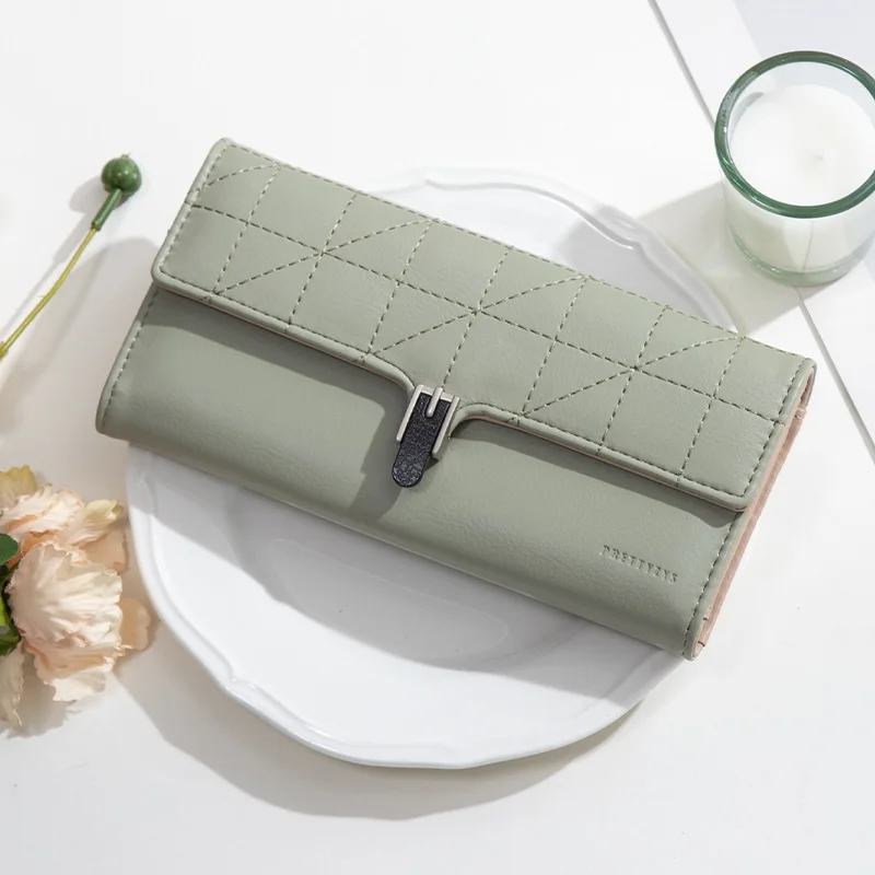 Brand Hot Women Wallets Female Pu Leather Purses Long Design Hasp Purse Three Fold Money Bag Card Holders Wallet
Brand Hot Women Wallets Female Pu Leather Purses Long Design Hasp Purse Three Fold Money Bag Card Holders Wallet