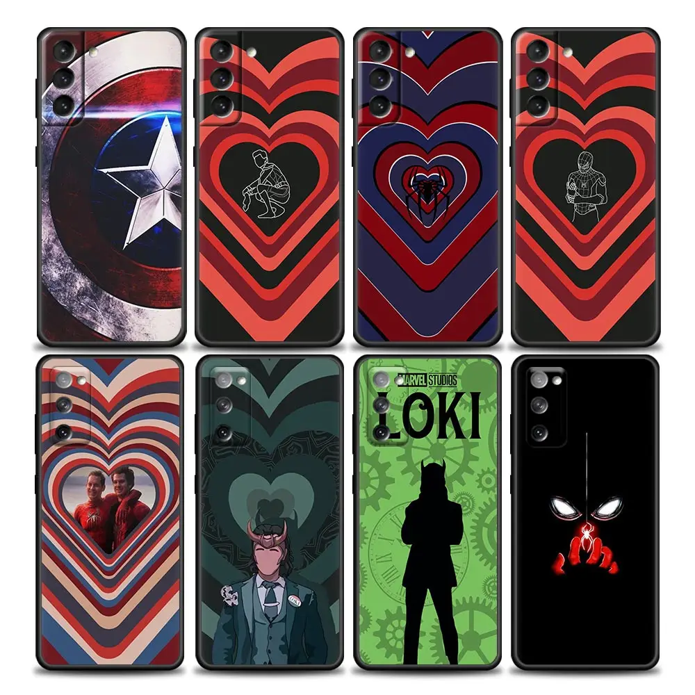 

Marvel Loki Spider-Man Art Coques Funda Phone Case for Samsung Galaxy S22 S23 S9 S10e S21 S20 Fe Plus Ultra 5G Case TPU Capa